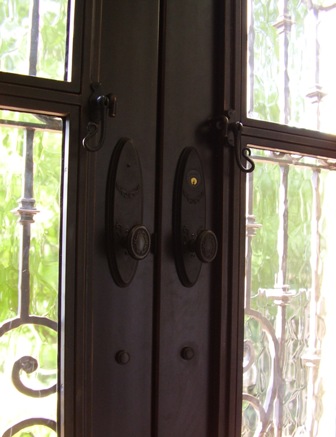 Interior door hardware