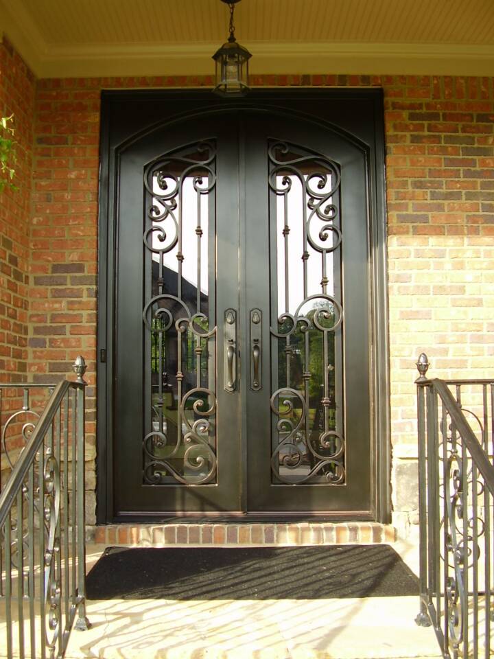 Iron entry door