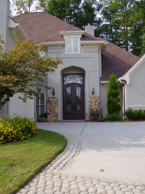 Iron door curb shot